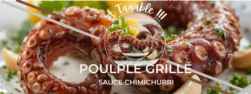 Poulpe grillé à la sauce chimichurri