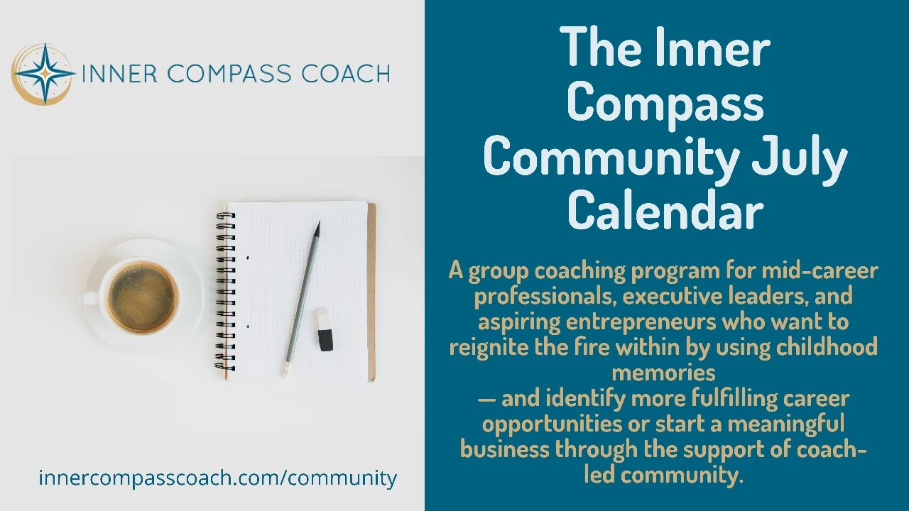 The Inner Compass Community July Calendar 