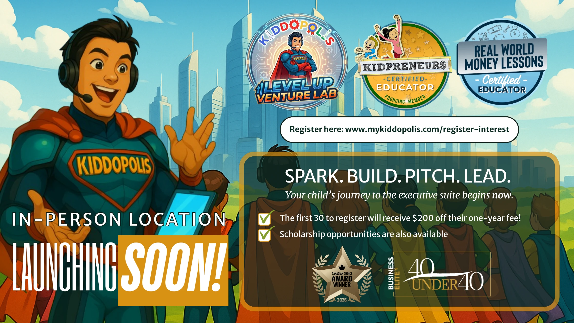 Register interest for Kiddopolis In-Person location