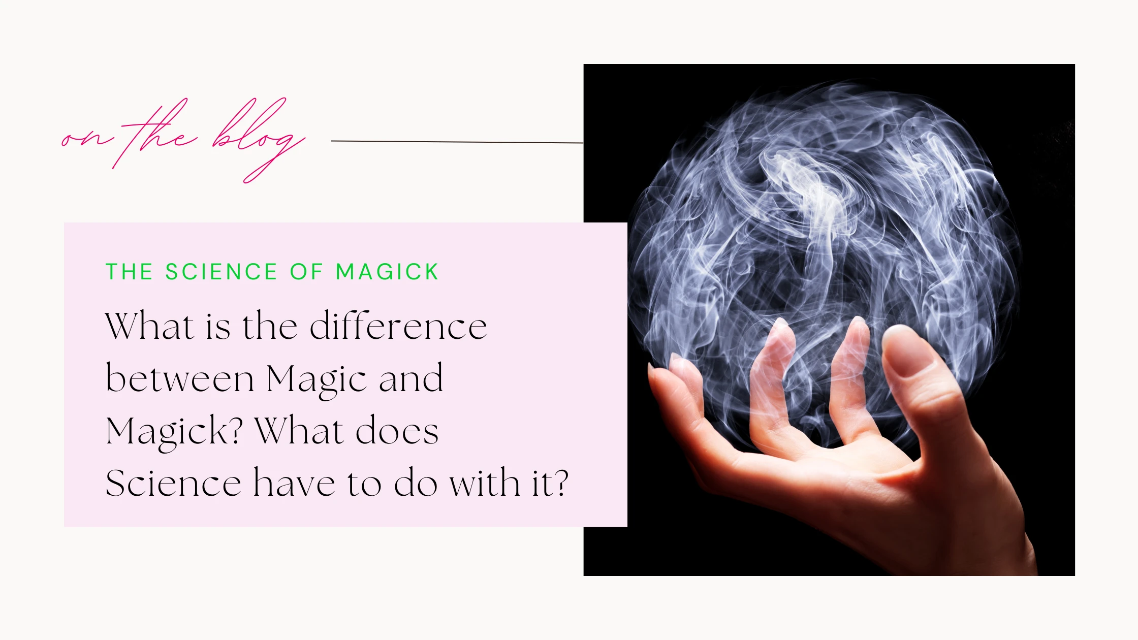 What is the Difference between Magic and Magick